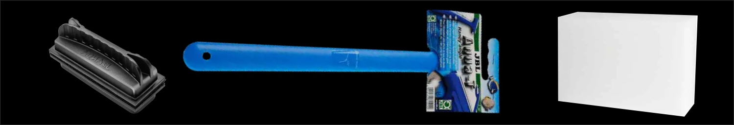 Kuva akvaarion puhdistustuotteista