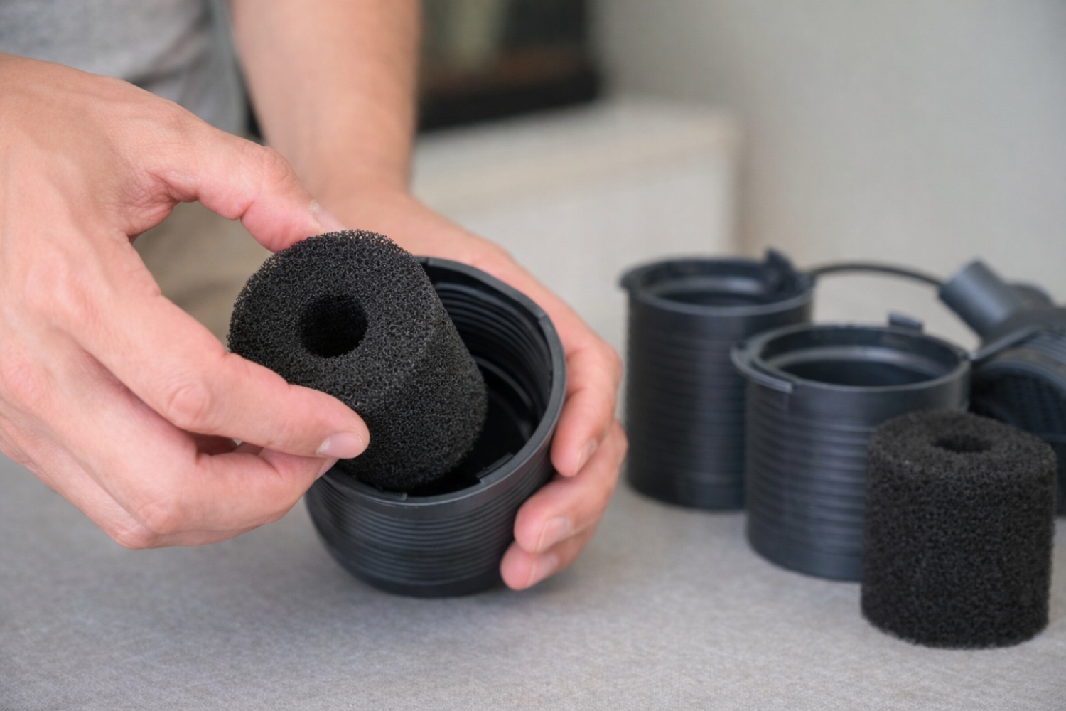 Kuva akvaariosuodattimen patruunasta 