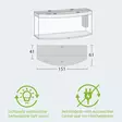 Juwel Vision 450 Led Musta - 301 litraiset ja suuremmat akvaariopaket - 107.2450 - 5