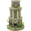 Linnan Torni 11,5X11,5X17,5Cm - Akvaarion muoviset ja keraamiset koriste - 137.3170 - 1