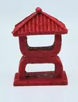 Sf mini temppeli punainen 7x4,5x10 Cm - Akvaarion muoviset ja keraamiset koriste - A4041050 - 5
