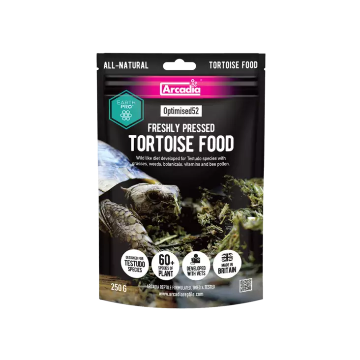 Arcadia Earthpro Optimised 52 Tortoise Food 250g - Terraarioeläinten kuivaruoat  - AR9100060 - 1