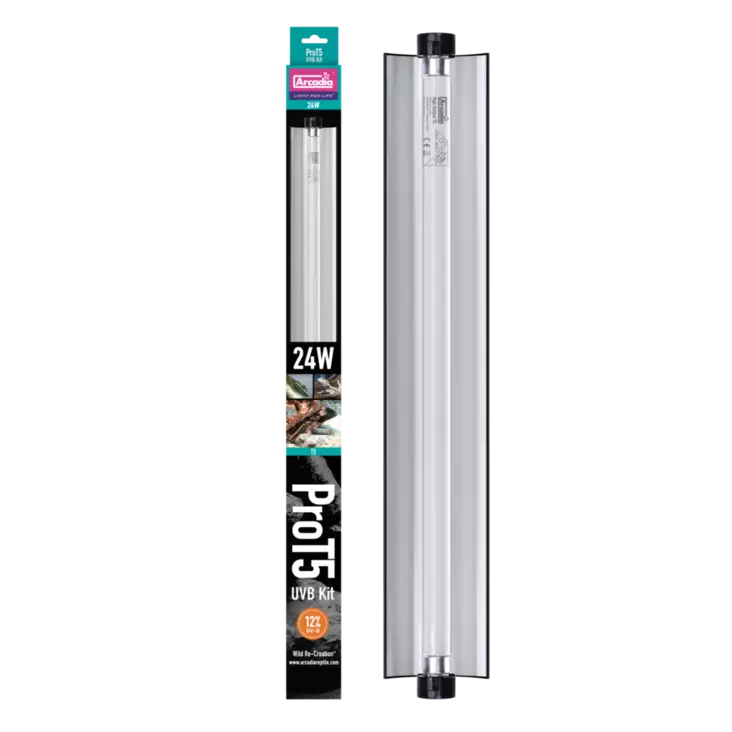 Arcadia Pro T5 Uvb Kit Desert 12% Uvb 24 W - Loisteputki valaisimet ja rungot - AR2100330 - 1