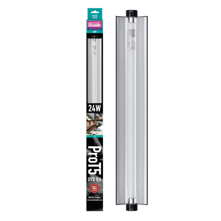 Arcadia Pro T5 Uvb Kit Dragon 14% Uvb 24 W - Loisteputki valaisimet ja rungot - AR2100300 - 1