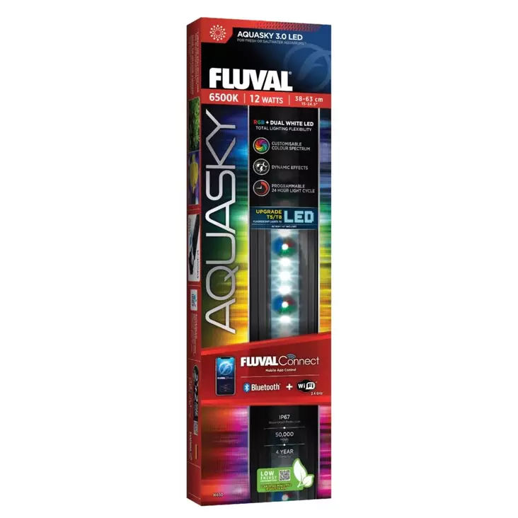 Fluval Aquasky Led 3.0 12W 38-61Cm - Akvaarion päälle tulevat valaisimet  - H16650 - 1