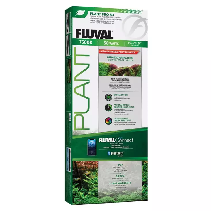 Fluval Plant 4.0 PRO Led 38W 38,4-60Cm - Akvaarion päälle tulevat valaisimet - 120.8250 - 1