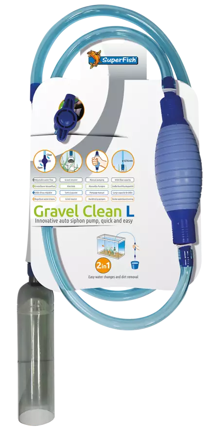 Gravel Clean L 20Cm Lappo pumpulla - Akvaarion pohjalapot - A4040010 - 1
