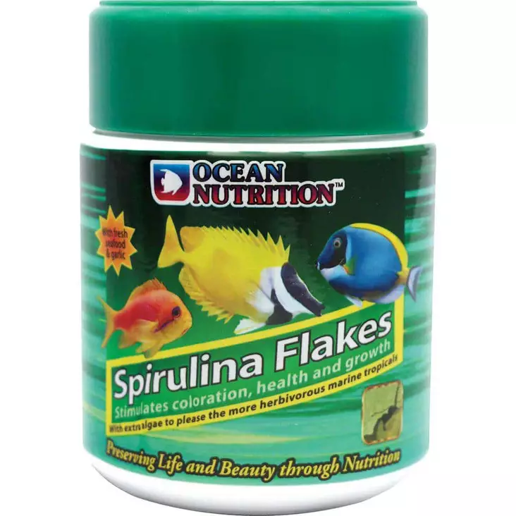 Ocean Nutrition Spirulina Flakes 34G - Viherhiutaleet kaloille - ON25480 - 1