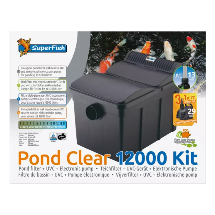 Pond Clear Kit 12000 UVC - Virtaus suodattimet - A06020240 - 1