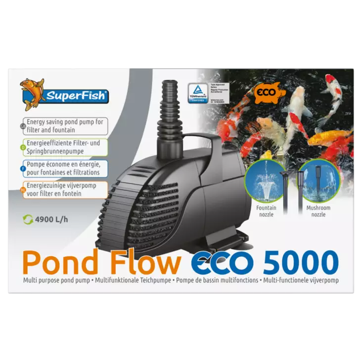 Pond Flow ECO 5000 Suihkulähdepumppu - Suihkulähteet - A07060030 - 1