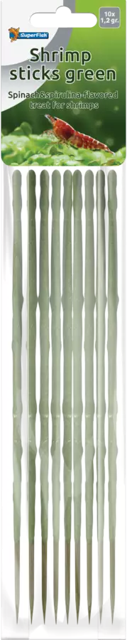 SF Shrimp stick vihreä 10 kpl - Pakastekuivatut ruoat & herkut kaloille - A3040050 - 1