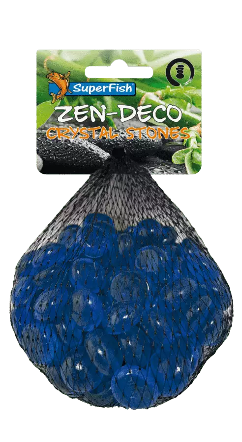 Sf Zen Kristalli kivet 300g Sininen - Pienet pussit & koristehiekat akvaarioon - A4040620 - 1