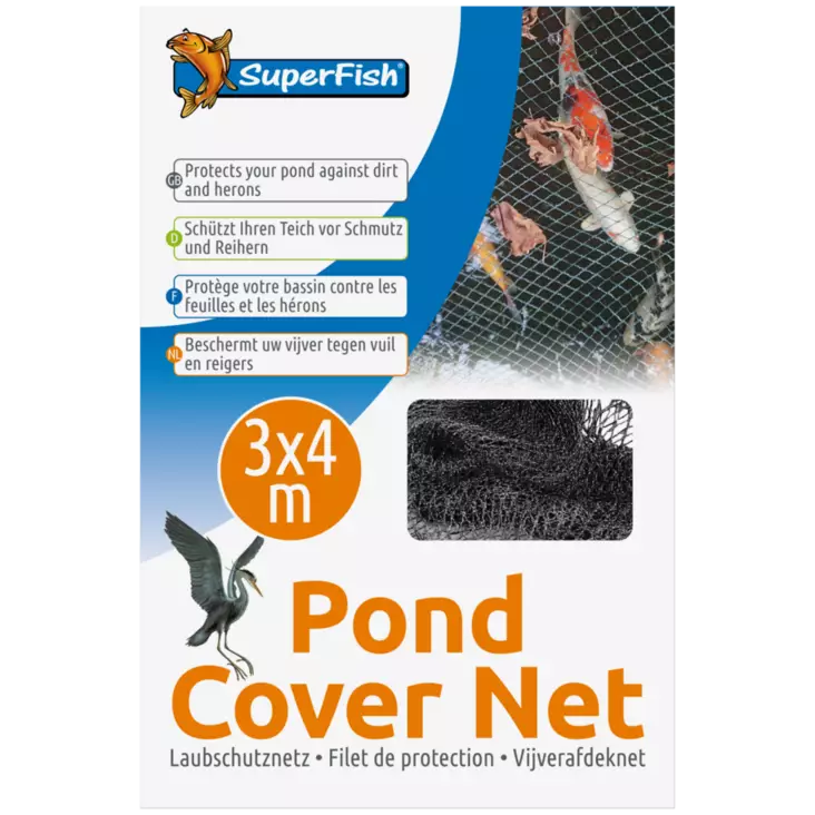 Suojaverkko lampiin 3 x 4 M - Lintujen karkoittimet ja lampiverkot - A06090700 - 1