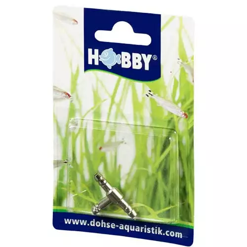 T-Liitin 4/6Mm Letkuun Metallinen - Ilmahanat ja haaroittimet akvaarioon - D63310 - 1