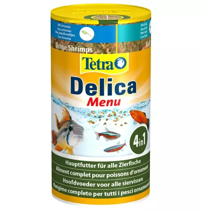 Tetra Delica Menu 100Ml 4 Ruokaa - Yleishiutaleet kaloille - T72420 - 1