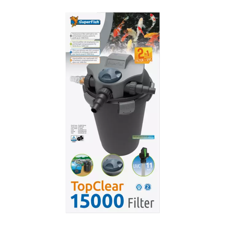 Topclear 15 000 UVC - Painesuodattimet - A06020140 - 1