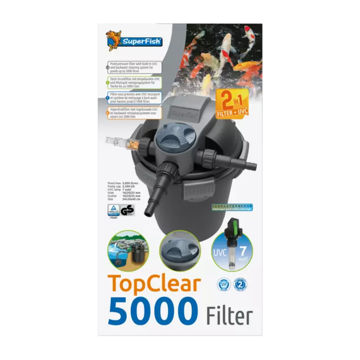 Topclear 5000 UVC - Painesuodattimet - A06020130 - 1
