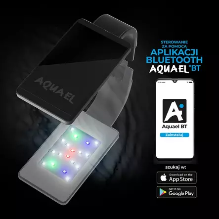 Leddy Smart BT 4,8W Sunny D&N Musta - Nanojen valaisimet akvaarioon - AE133781 - 2