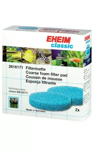 Eheim Classic 600 / 2217 Patruunapakkaus 2 Kpl - Akvaarion ulkosuodattimien patruunat  - E16171 - 1