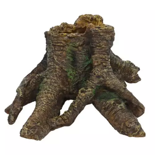 Stump Cavity 1 Kanto Luola 16X13X8Cm - Juurakkojäljitelmät akvaarioon - D41481 - 1