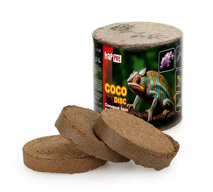 Coco disc Puriste humuslevyt 5x110g - Puristeet ja sammalet terraarioon - HAPD602 - 1