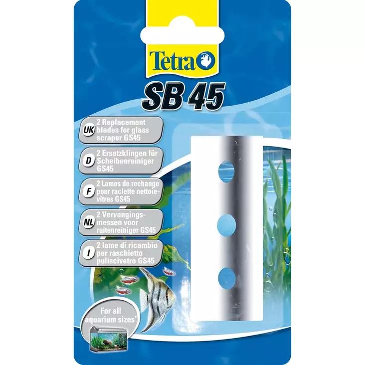 Levän Poistoteräsarjan Varaterä Tetratec SB45 ja GS45 - Akvaarion terälliset leväraapat - T76642 - 1
