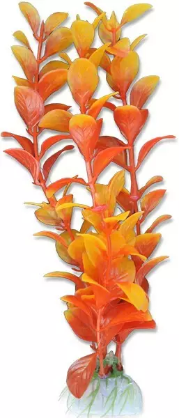 Muovikasvi Vesitähdikki oranssi 20Cm - Muovikasvit akvaarioon - HAP2B32 - 1