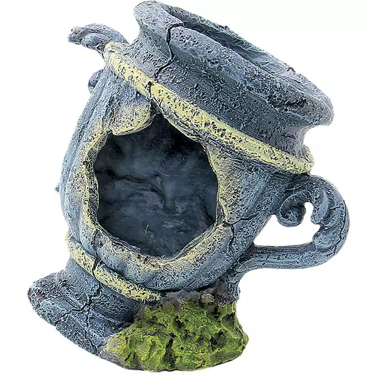 Ruukku Sininen 13,7X10,5X15Cm - Akvaarion muoviset ja keraamiset koriste - 137.3232 - 1