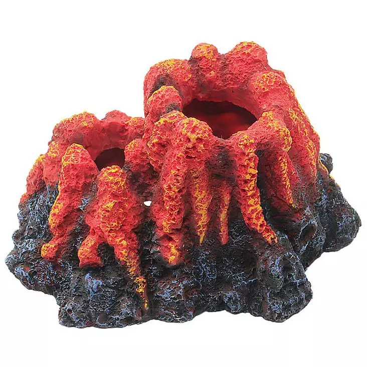 Tulivuori 16X12,5X9,5Cm - Akvaarion muoviset ja keraamiset koriste - 137.3272 - 1