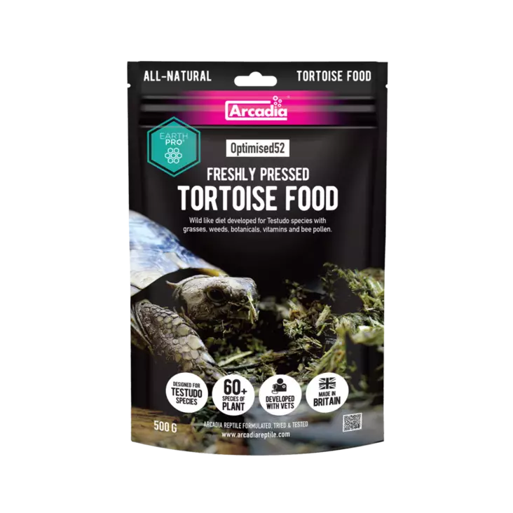 Arcadia Earthpro Optimised 52 Tortoise Food 500g - Terraarioeläinten kuivaruoat  - AR9100063 - 1
