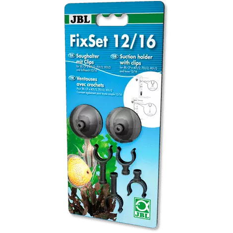 Imukuppisarja Klipseillä 12/16Mm Putkille Ja Letkuille - Akvaarion sisäsuodattimien varaosat - J60153 - 1