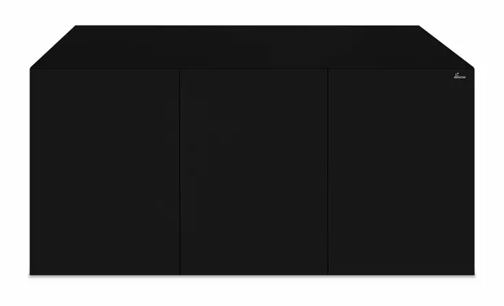 Kalusteterraario Kaappi 150x80x70 musta - Terraarioiden jalustat - D134413 - 1