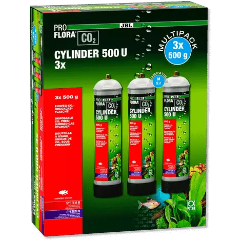 Proflora U500 500G 3Kpl Kertakäyttöpullo - Co2 Pullot ja adapterit - J64663 - 1