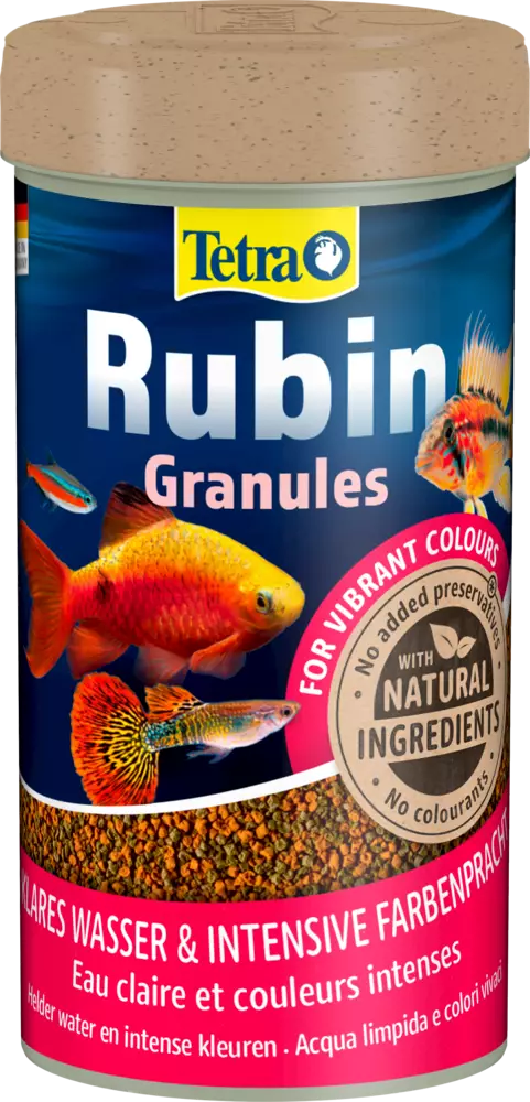 Tetra Rubin Raeruoka 250Ml - Kalojen värejä voimistavat rakeet - T28483 - 3