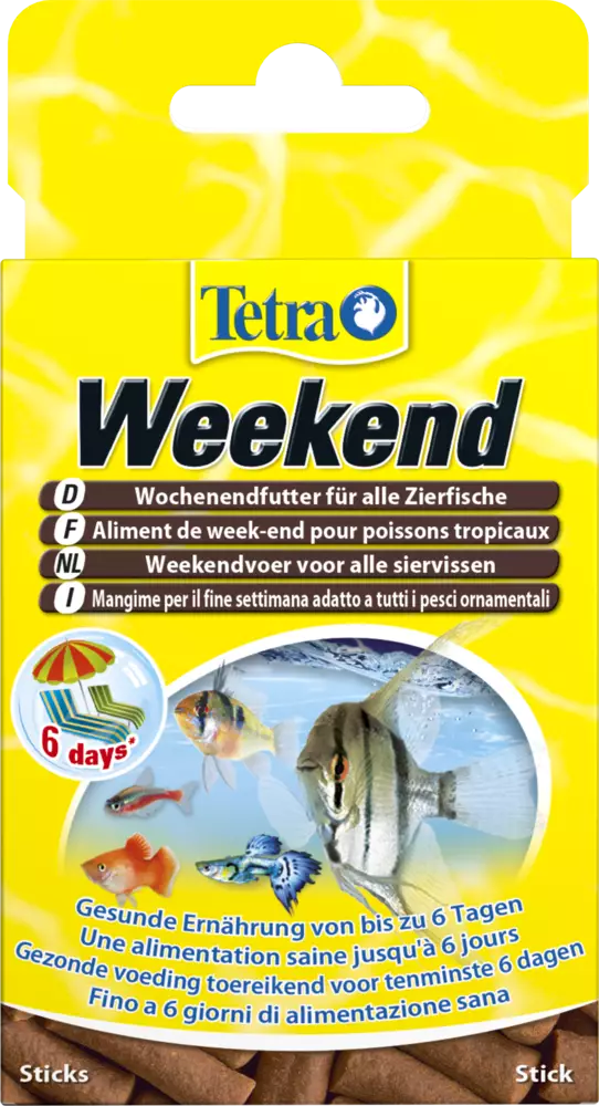 Tetra Weekend Lomaruoka 18G / 20 Tikkua - Kalojen ruokinta-automaatit & lomaruoka - T76733 - 1