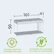 Juwel Rio 180 Led Vaaleapuu - 101-200 litraiset akvaariopaketit - 107.1184 - 6