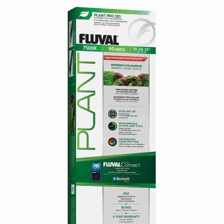 Fluval Plant 4.0 PRO Led 90W 88,2-124,Cm - Akvaarion päälle tulevat valaisimet  - 120.8254 - 1