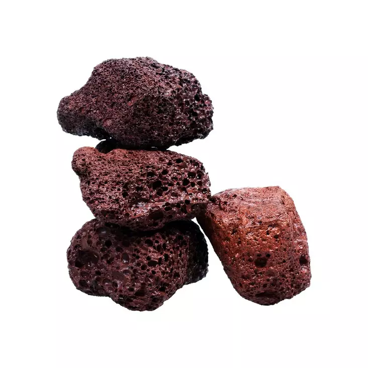 Laavakivi punainen pussissa 0,5kg liima - Kivet akvaarioon - HAPD304 - 1