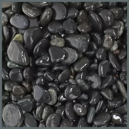Mustat Jokikivet Black Pebbles 8-16mm 2kg - Sorat ja pienet kivet akvaarioon - D80944 - 1