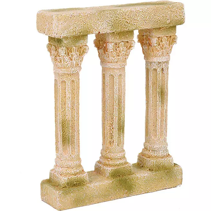 Roomalaiset Pylväät 10X3X12,5Cm - Akvaarion muoviset ja keraamiset koriste - 137.3134 - 1