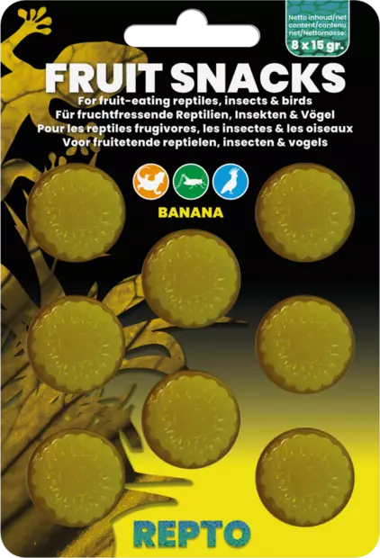 Repto Fruit Snacks Banana - Terraarioeläinten geeliruoat - AR5100505 - 1