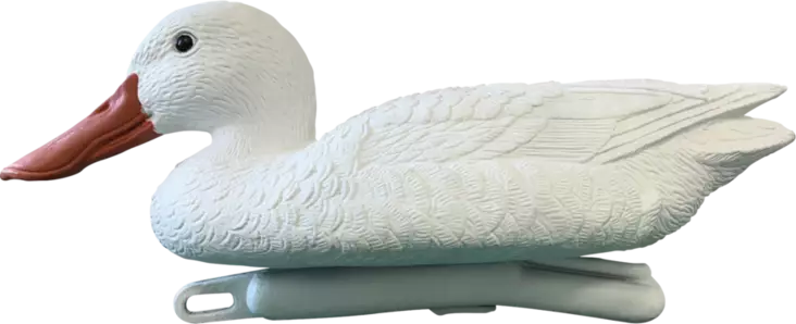 Kelluva valkoinen lapasorsa koriste - Lammen koristeet - A06091035 - 1