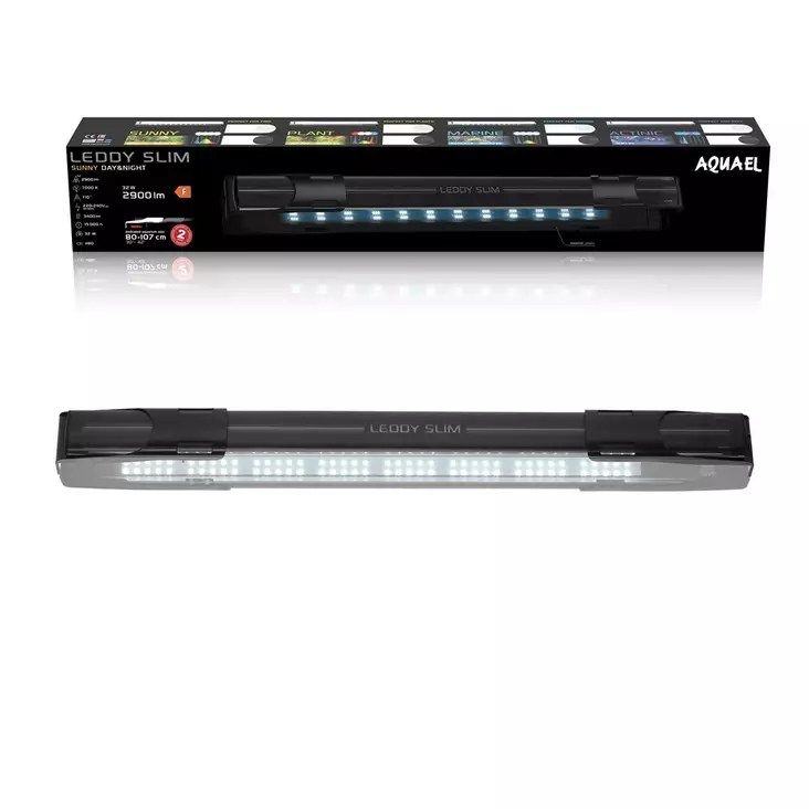 Leddy Slim 32W Sunny D&N Musta 2.0 valaisin - Akvaarion päälle tulevat valaisimet  - AE124205 - 1