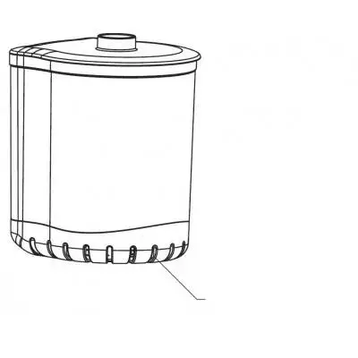 Massa kotelo Turbo sisäsuodattimiin 1000/1500/2000 - Akvaarion sisäsuodattimien varaosat - AE109735 - 1