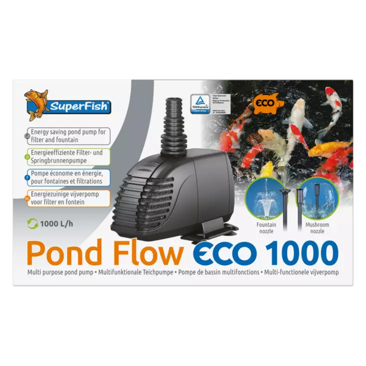 Pond Flow ECO 1000 Suihkulähdepumppu - Suihkulähteet - A07060015 - 1
