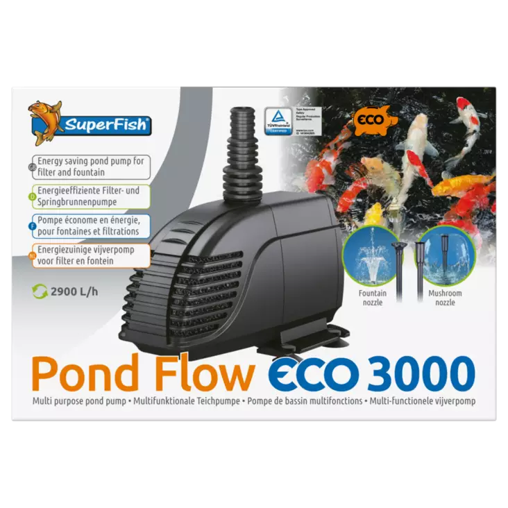 Pond Flow ECO 3000 Suihkulähdepumppu - Suihkulähteet - A07060025 - 1