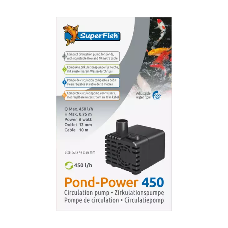 Pond power 450 pieni nostopumppu - Pienet nostopumput koristeisiin - A07060465 - 1