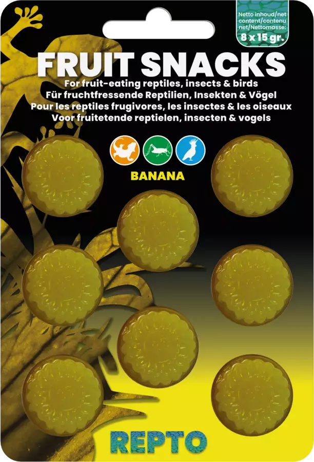 Repto Fruit Snacks Banana - Terraarioeläinten geeliruoat - AR5100505 - 1