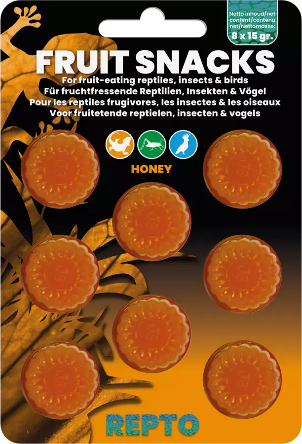 Repto Fruit Snacks Honey - Terraarioeläinten geeliruoat - AR5100515 - 1