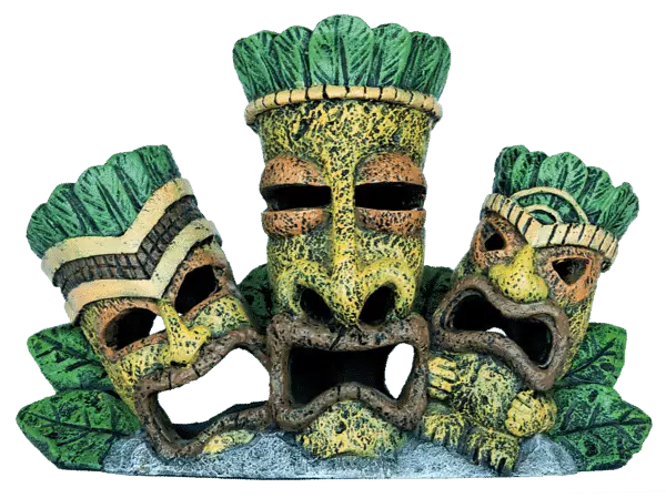 Sf Deco Tiki Triple Brown - Akvaarion muoviset ja keraamiset koriste - A4021435 - 1